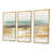 Toile avec cadre flottant or