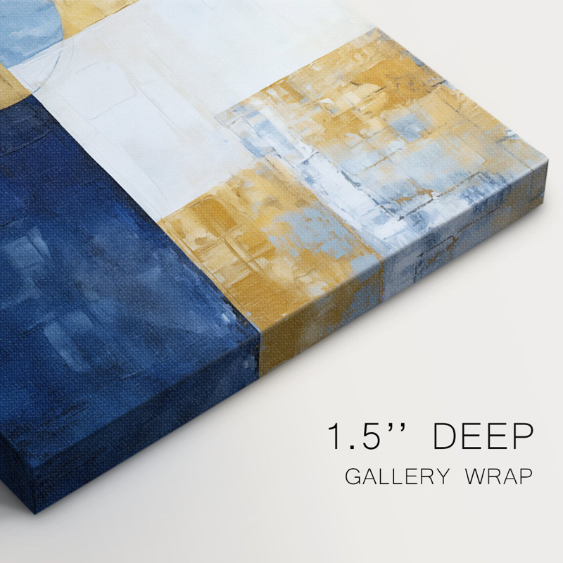 Série ABSTRACT Dxxv - Toile tendue avec châssis de qualité supérieure - Prêt à être accroché, H 18 po x l 12 po