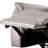 Gem Power Recliner Chair, Pillow Arms, Light Gray Top Grain Leather