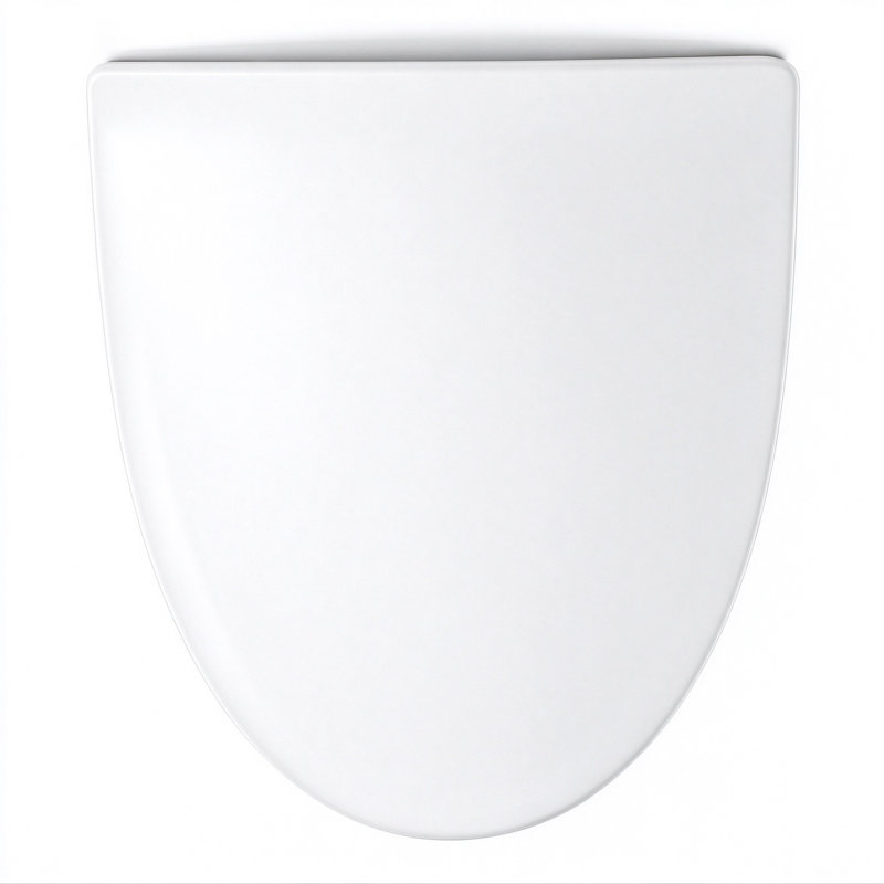 White V-Shaped Soft Close PP Toilet Seat, Quick-Release, Heavy-Duty, Fits Most V-Shape Bowls
