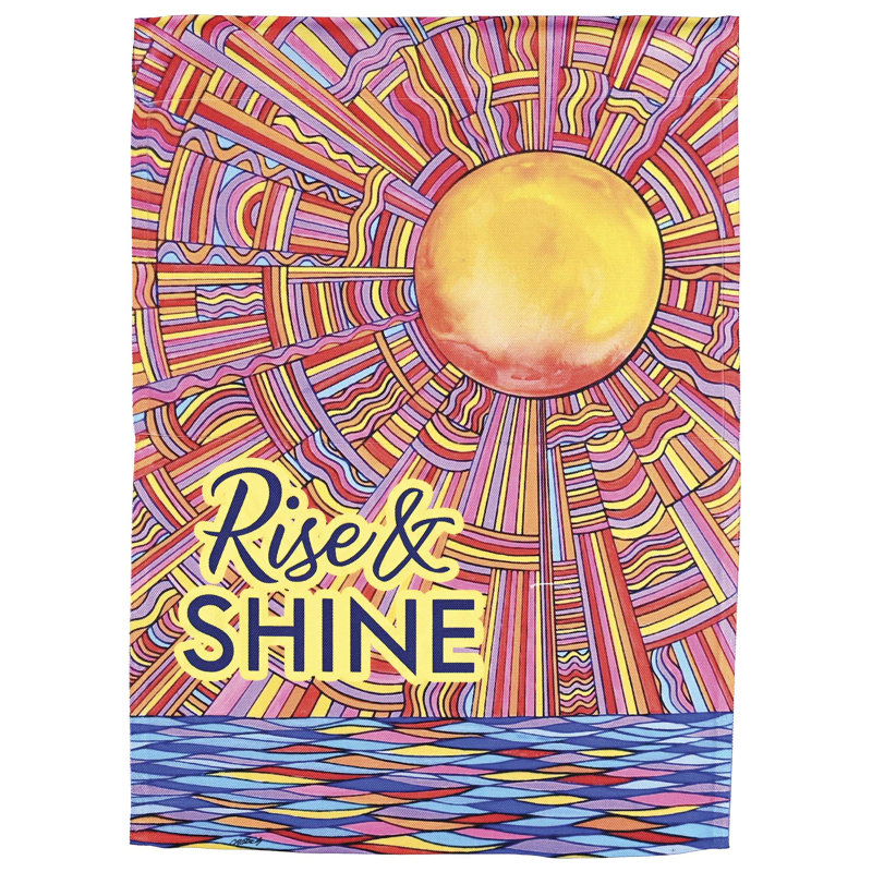 Drapeau soleil levant et brillant 13 x 18