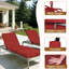 Coussin de chaise longue d'extérieur, ensemble de 2 coussins de chaise longue de patio, housse amovible, coussins de rechange pour chaises longues-1584832111