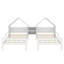 Lit plateforme simple avec tête de lit et table de chevet-289024171