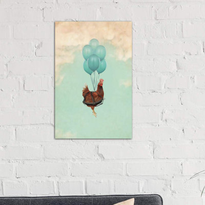 Chickens Can't Fly I by Vin Zzep - Wrapped Canvas Print