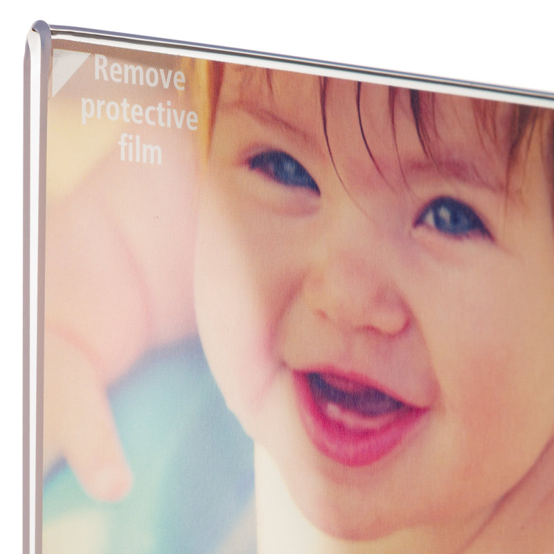 Clear Acrylic Self Standing Tabletop Picture Frames, Clear, 5" x 7"