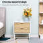 Mullica 45cm W Steel Bedside Table