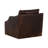 Upholstered Swivel Armchair - Brown