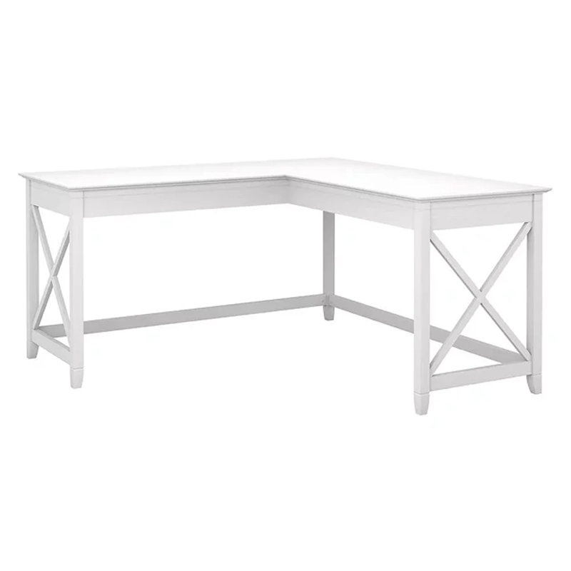 Bureau en forme de L Ovia 60W, Chêne blanc pur