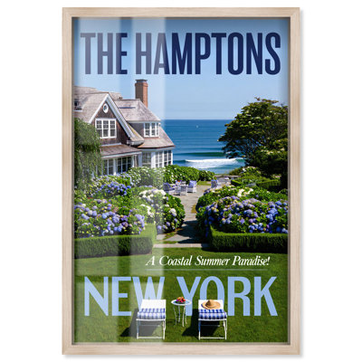 New York Summer Shadowbox Print Coastal Photography by Art Remedy