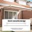 VidaXL 350cm W x 250cm D Fabric Cover Retractable Door / Window Awning