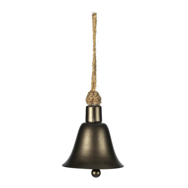 Cloche moka 3,5 po sur cordon de jute mat. Comprend 3 pièces par sac.