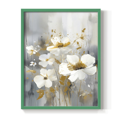 FLORAL Series CD XXVI - reproduction encadrée de qualité supérieure - prête à être accrochée - aucun clou requis