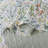 HoneiLife Queen Size 3‑Piece Small Floral Quilt Bedding Set, Soft Blended Fabric Coverlet with Matching Pillow Shams, White-124529156-124529159