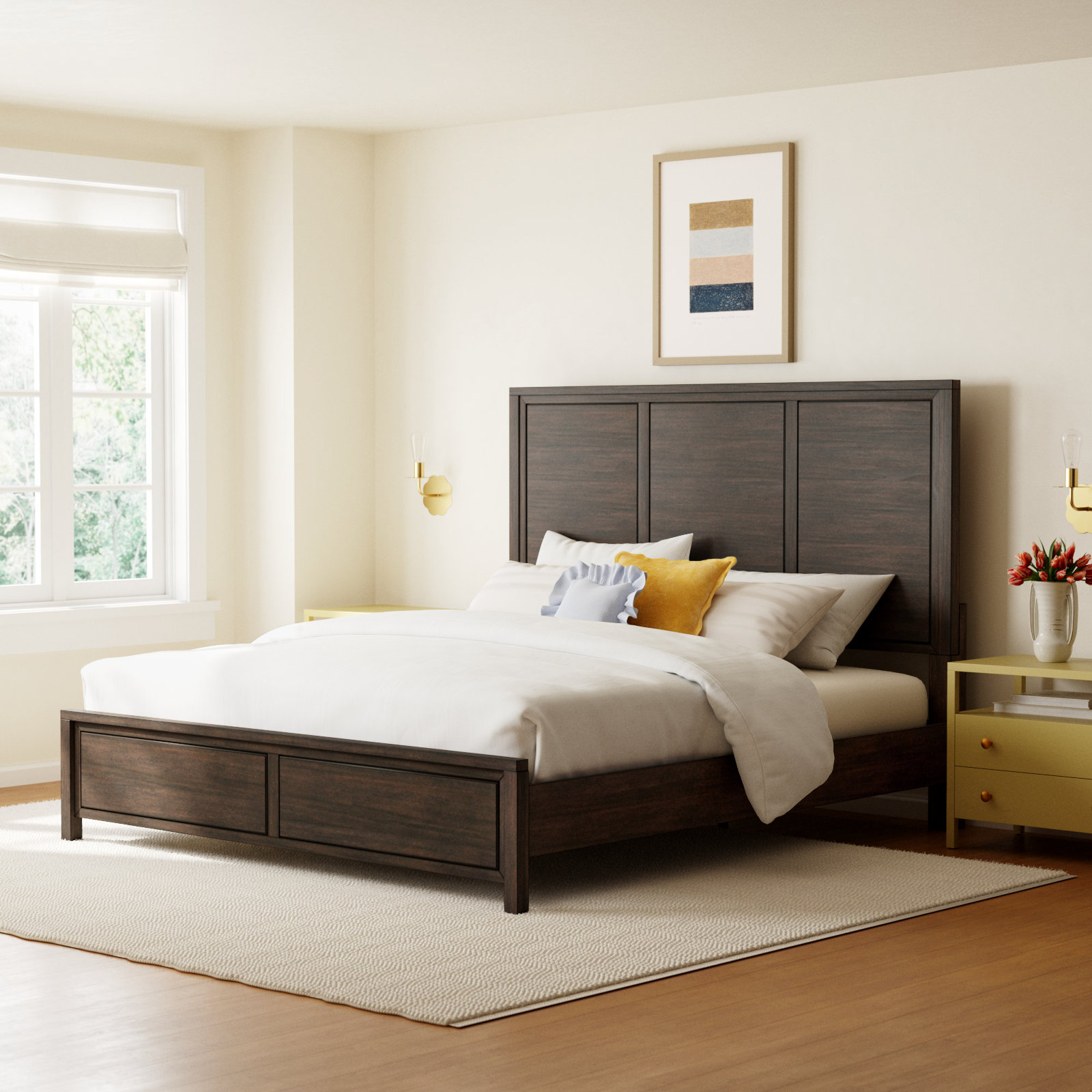 Solid Mahogany Bed, King