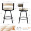 Tabouret de comptoir pivotant H 26,6 po Ayala-1630852330