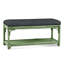 Summer Retreat Wicker Shelf Storage Bench-71425178-71425234