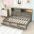 Versatile Wooden Daybed with Built-In Storage Drawers, USB Ports and Pushable Top Shelf-1418433026-1418433025