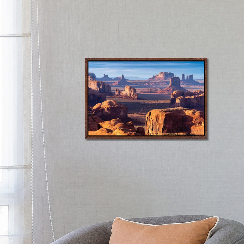 Hunts Mesa Navajo Tribal Park Sunrise I 1 Piece Wall Art on Canvas, 66.04 cm H x 45.72 cm W, Classic Wood Floater Framed