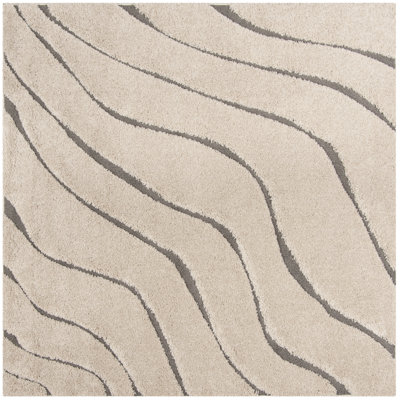 Ashal Animal Print Cream/Gray Area Rug