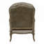 Fauteuil d'appoint à dossier moelleux formel de luxe et siège rembourré en tissu massif texturé en bois rembourré 1pc