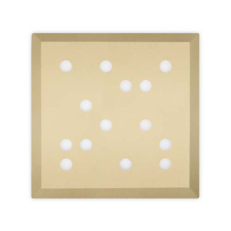 Gallaher Glass LED Flush Mount, Gold
