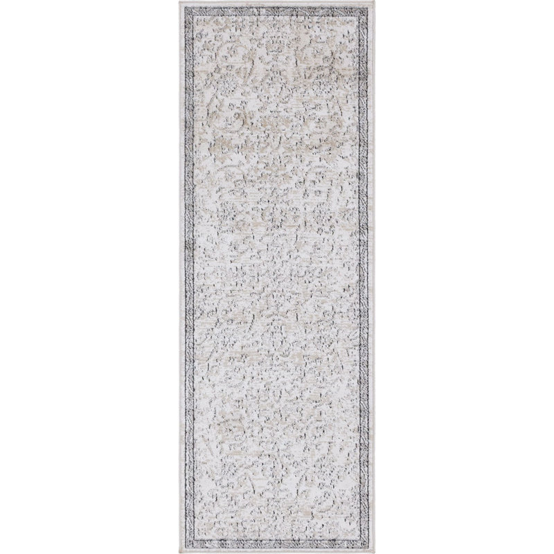Tapis transitionnel couleur de pierre Wenden, Tapis de couloir 2 pi 2 po x 8 pi