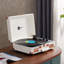 Portable 45 - Speed Turntable Decorative Record Player with Bluetooth