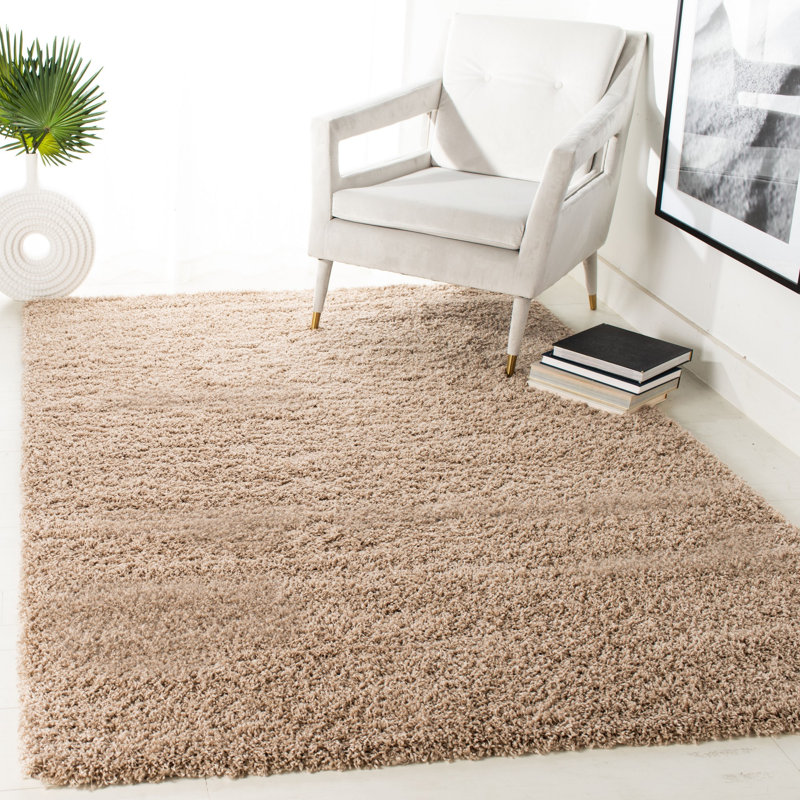 Rizco Shag Performance Solid Color Rug, Rectangle 8' x 10'