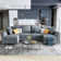 U Shaped Modular Sectional Sofa with Chaise Reversible Upholstered Sectional Couch