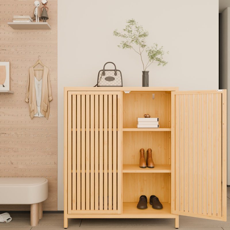 Armoire mince de 42 pouces pour petits coins - Tour à linge autoportante avec rangement pratique et assemblage facile 2 tablettes ouvertes dans la salle de bain