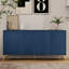 Buffet moderne à 4 portes avec surface sculptée créative-814749260