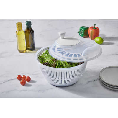 Kitchen Kitchen 2 pièces essoreuse à salade grande capacité avec essoreuse à légumes | Séchoir à fruits et légumes 4,75 litres | Système de passoire multi-usage