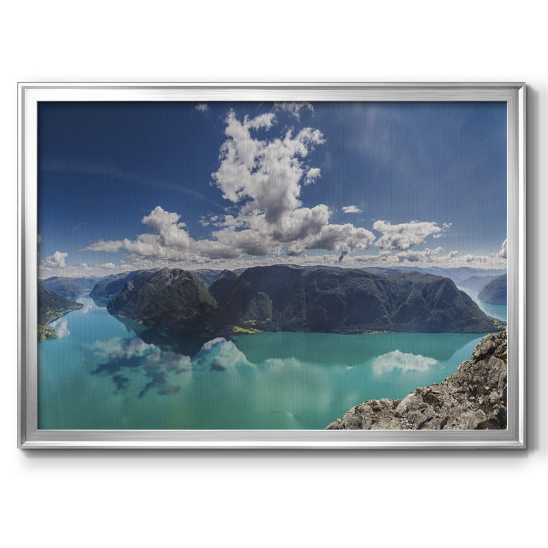 «Reflection I», reproduction sur toile, Argent, H 26 po x l 38 po x P 1,5 po