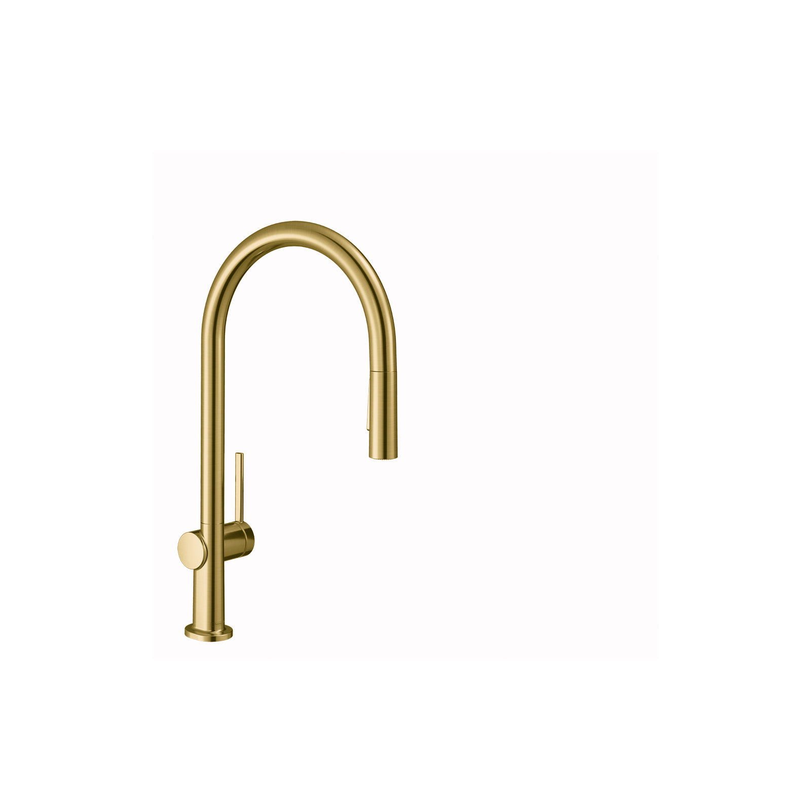 hansgrohe Talis N HighArc Kitchen Faucet, O-Style 2-Spray Pull-Down with sBox, 1.75 GPM, Brushed Gold Optic