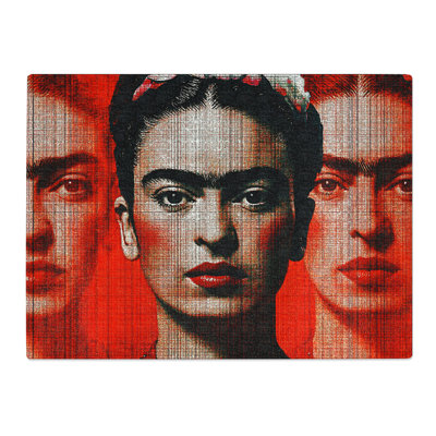 Frida Kahlo  Glass Chopping Board