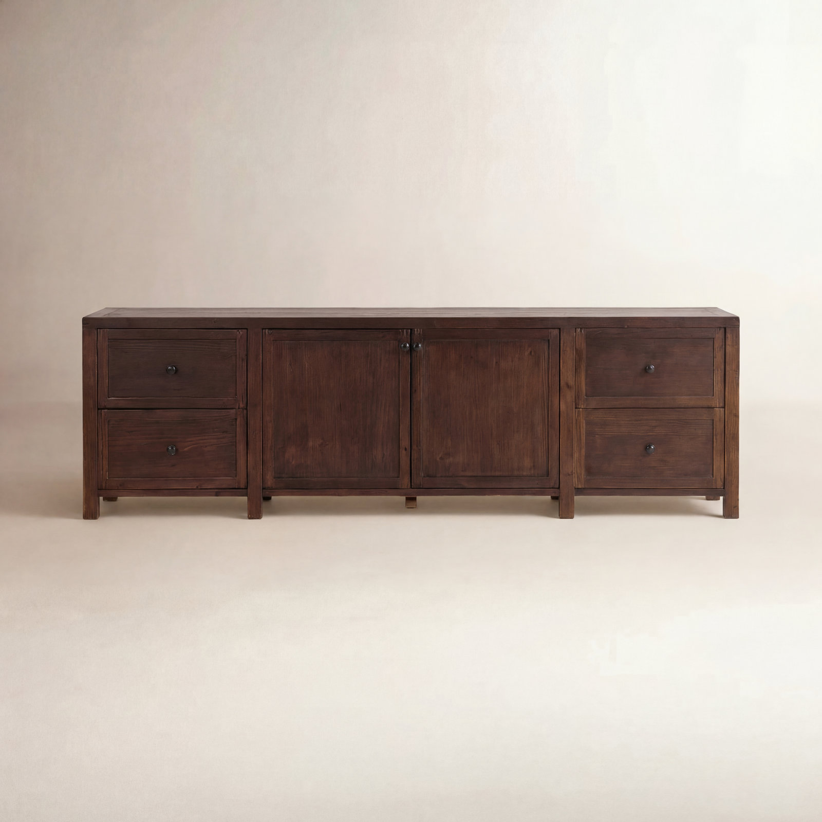 Hynes 92" TV Stand, Dark Brown