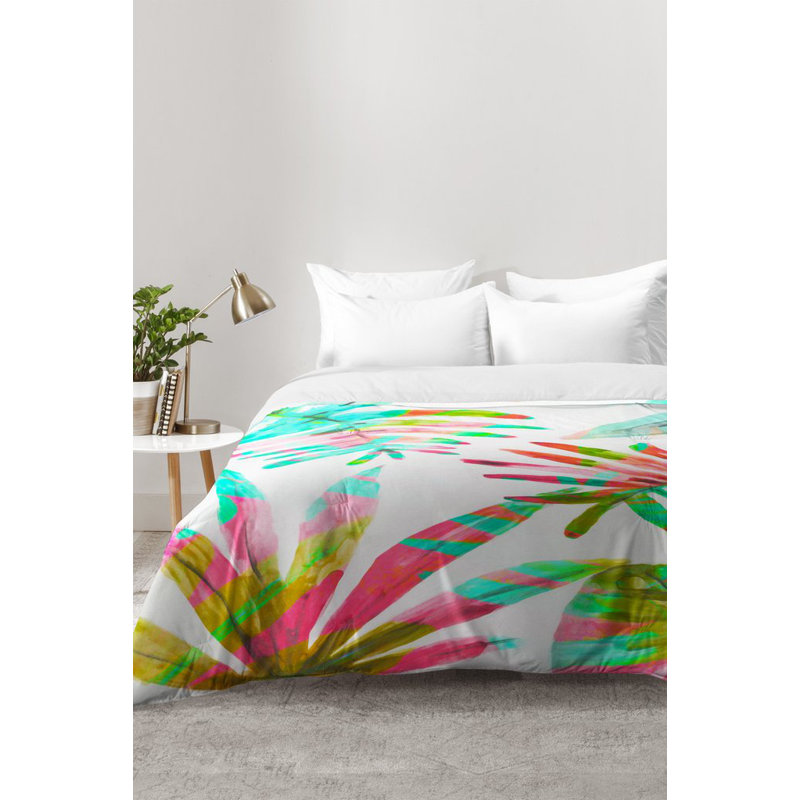 Ensemble d'édredon Paradise Palm, Édredon pour lit simple TG + 1 taie décorative