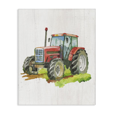Detailed Country Tractor Canvas Wall Art by Daphne Polselli