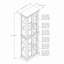 Curio Cabinet Lighted Curio Diapaly Cabinet With Adjustable Shelves And Mirrored Back Panel, Tempered Glass Doors (6 Tier), (E26 Light Bulb Not Included)-2169127