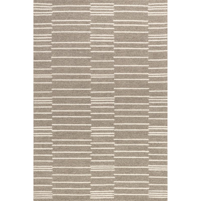 Buday Contemporary Striped Area Rug