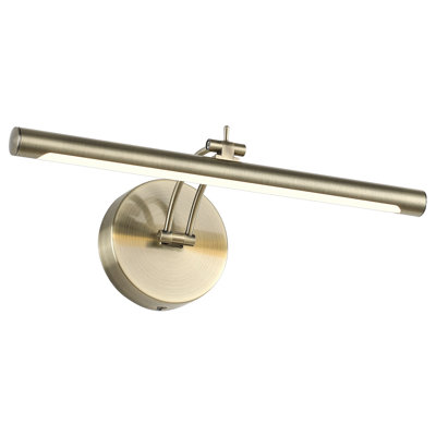 Antique Copper 15.75 in. LED Hardwired Picture Light with Rotatable