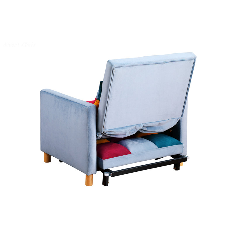 Chaise d'appoint rembourrée Somdath, Duplicata arc-en-ciel