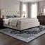 Tapis à motif floral gris anthracite Ames-1011871982