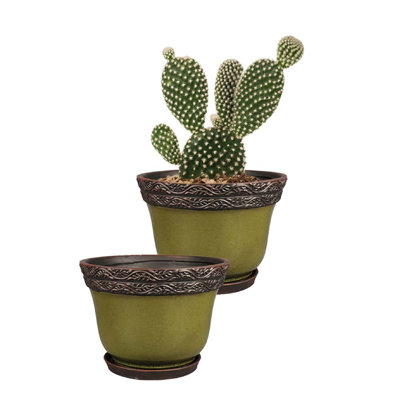 Reserva Ceramic Pot Planter with Saucer
