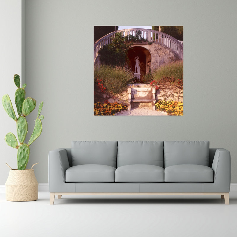 Jardin français n ° 40, architecture abstraite, art de paysage, H 48 po x l 48 po