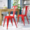 46cm H Metal Stacking Side Chair