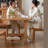 Solid wood dining table sets-106902935