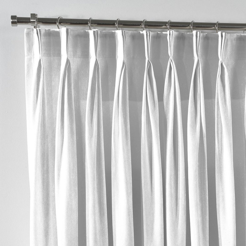 Room Darkening Single Curtain Panel, Silver, 190cm Width x 125cm Drop