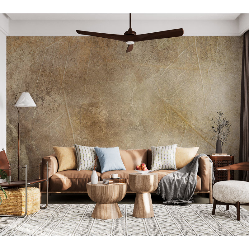 Surface Texture Wallpaper Wall Mural - Subtle Leaves, 27" L x 39" W