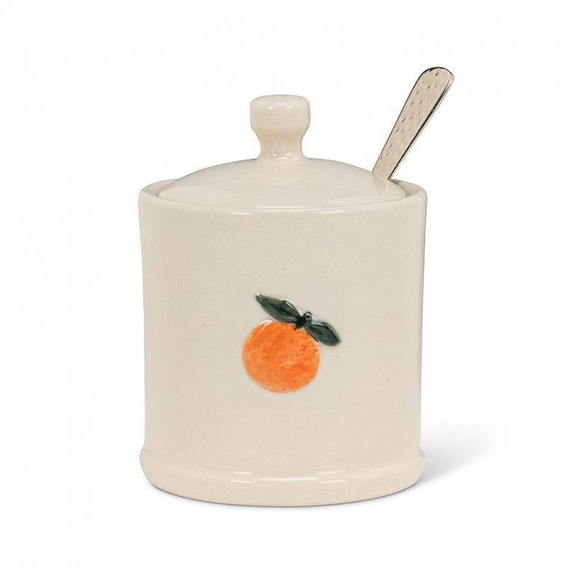 Pot à confiture orange